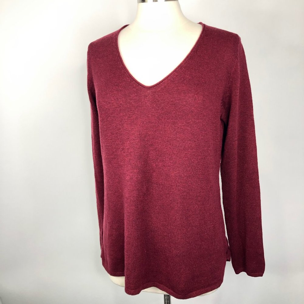 Women's Large Burgundy Sweater Size L